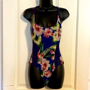 “TINIBIKINI” Floral Tank Weaved Swimsuit